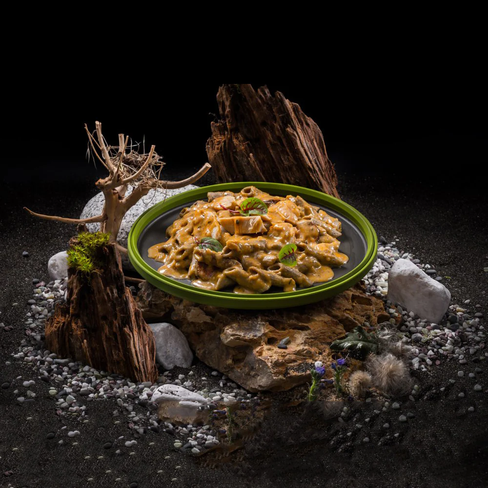 Adventure Menu Cricket Protein Penne with Chicken in Creole Cream Sauce - Image 2