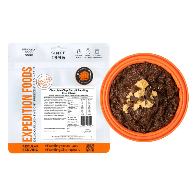 Expedition Foods Chocolate Chip Biscuit Pudding - Image 2