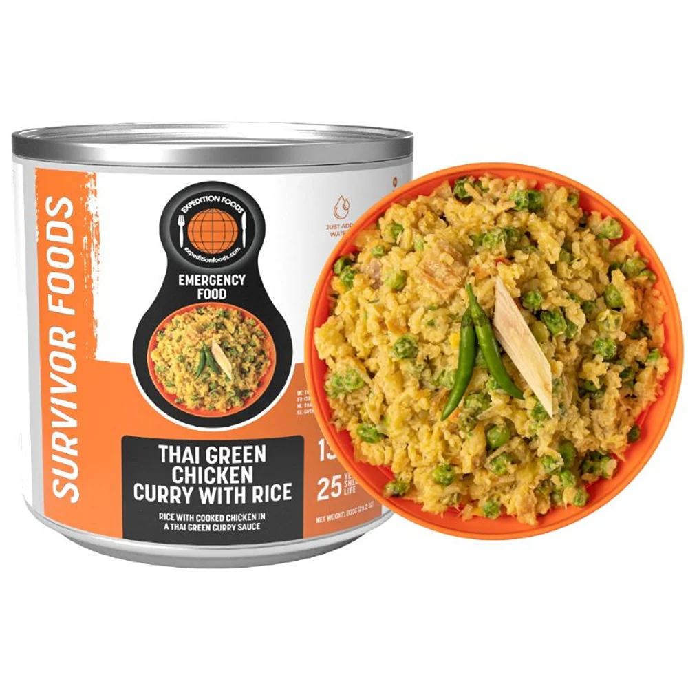 Expedition Foods Thai Green Chicken Curry with Rice (SURVIVOR FOODS RANGE) - Image 3