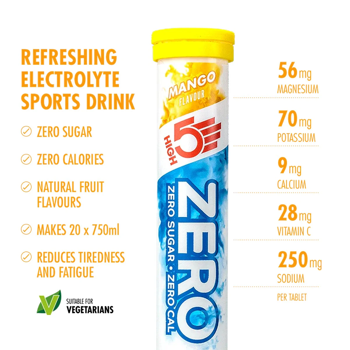 HIGH5 Zero Electrolyte Drink | Mango - Image 3