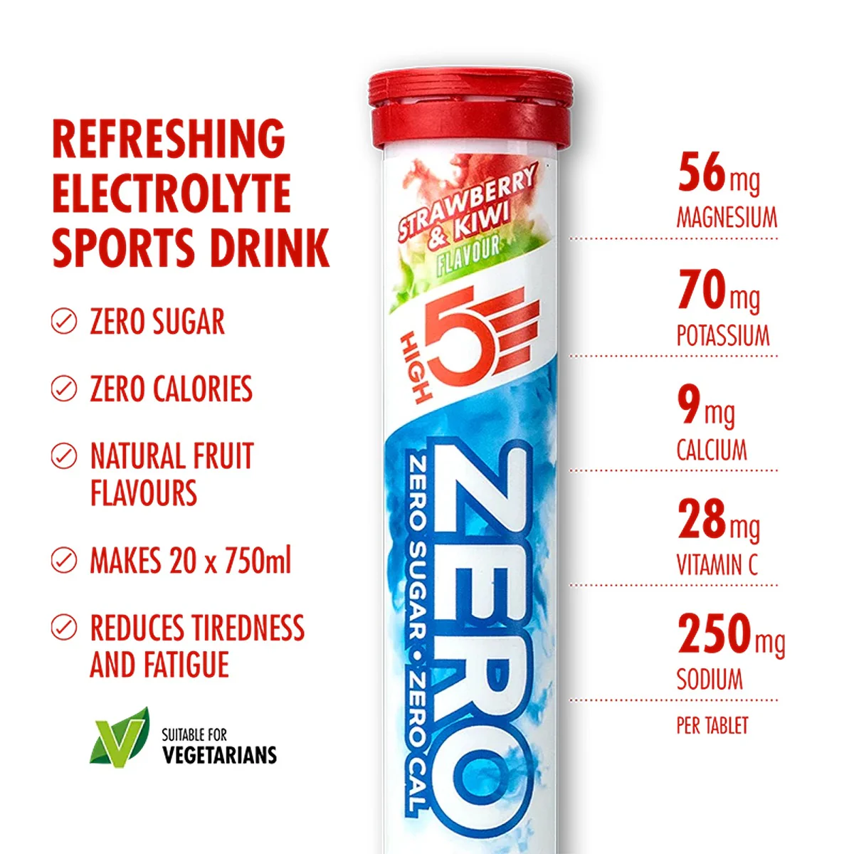 HIGH5 Zero Electrolyte Drink | Strawberry & Kiwi - Image 5