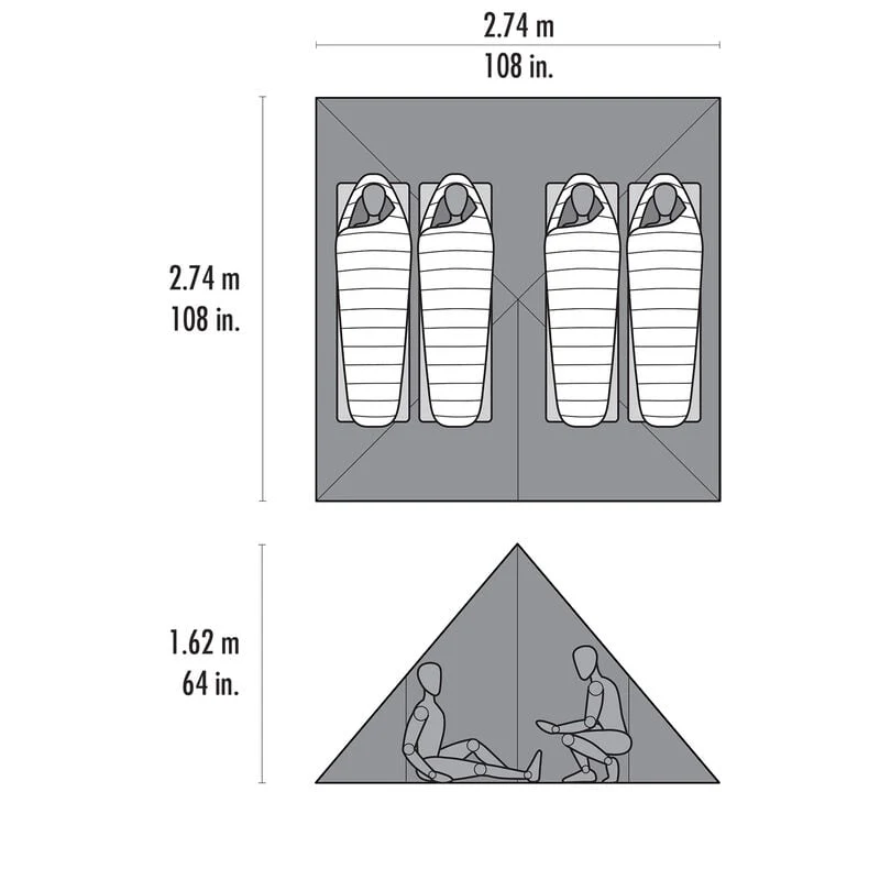 MSR Front Range™ 4 Person Ultralight Tarp Shelter - Image 3