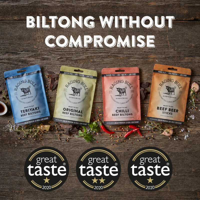Raging Bull Beef Biltong 4 Pouches - Image 8