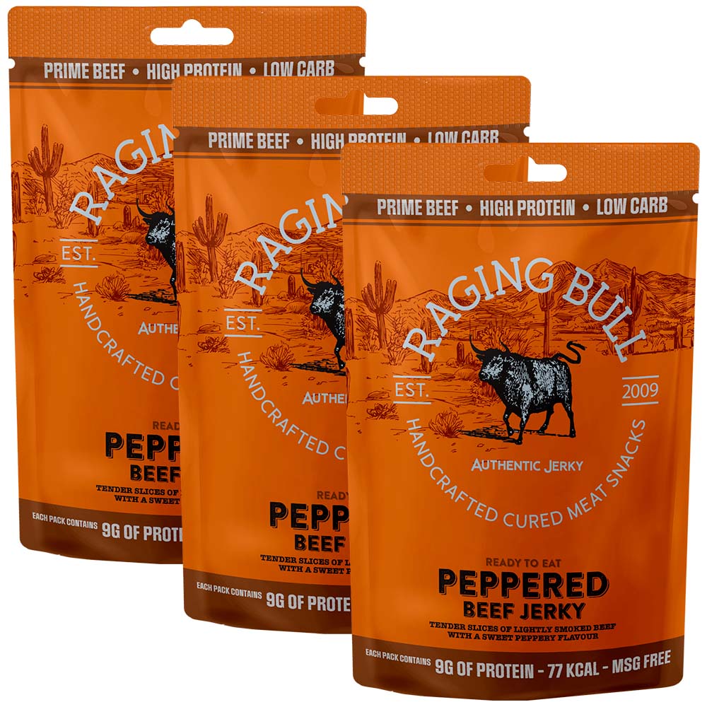Raging Bull Beef Jerky 3 Pouches - Image 3
