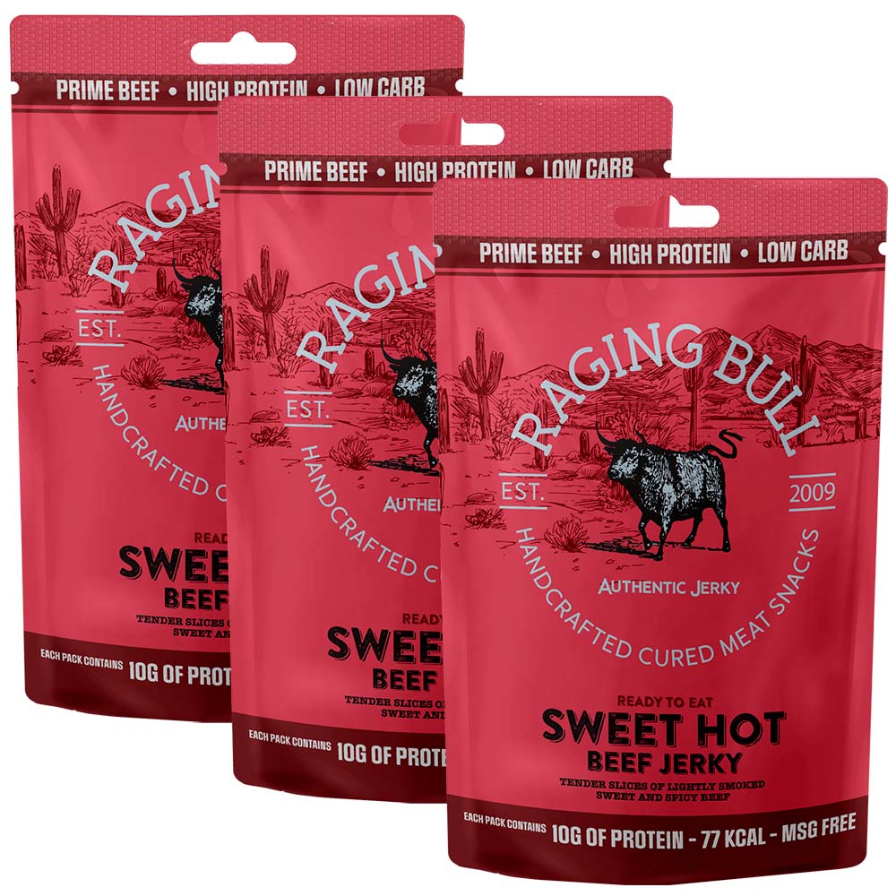 Raging Bull Beef Jerky 3 Pouches - Image 4