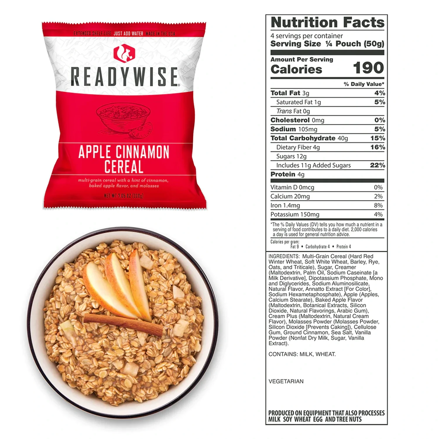 ReadyWise Freeze Dried Breakfast Bucket - 120 Servings - Image 5