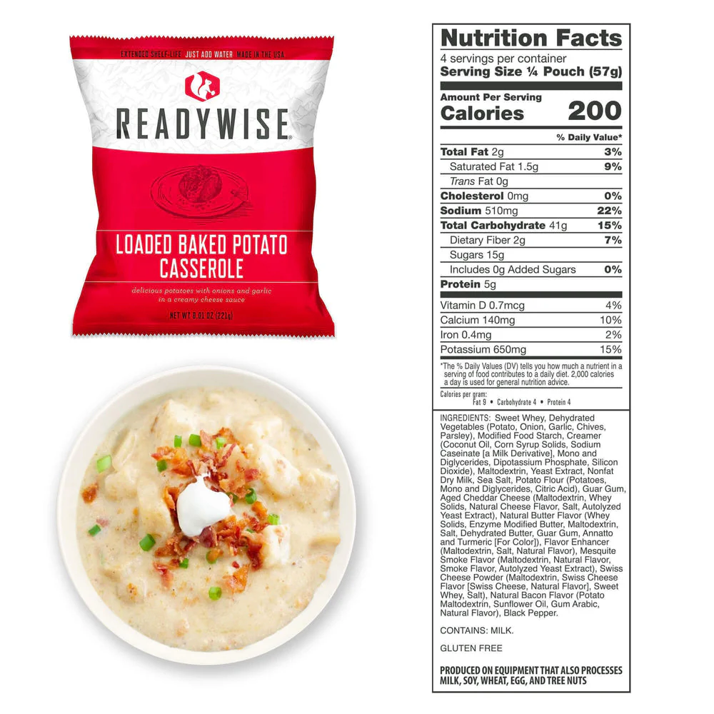 ReadyWise Emergency Food Supply - 120 Serving Entrée Vegetarian Meals - Image 19