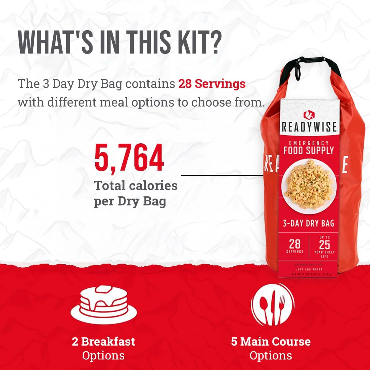 ReadyWise Freeze-Dried Emergency Food Dry Bag - 28 Servings - Image 6