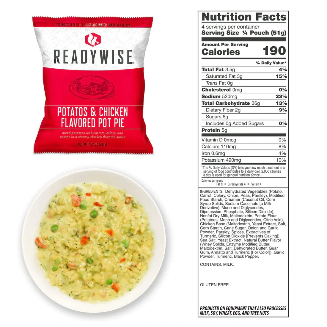 ReadyWise Freeze-Dried Emergency Food Dry Bag - 60 Servings - Image 13