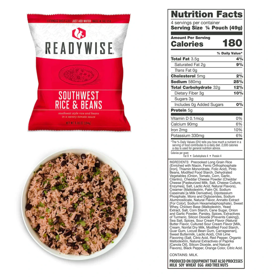 ReadyWise Freeze Dried Entrée Bucket - 60 Servings - Image 22